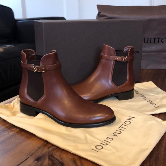 Louis Vuitton Shoes - New in box! Louis Vuitton Leather ankle boots